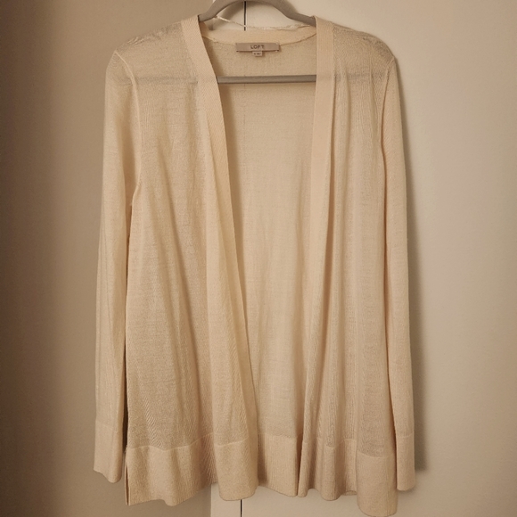 LOFT Sweaters - Loft cardigan cream size XL